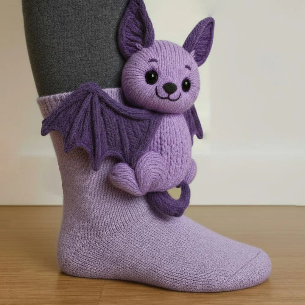 Plush Crochet Animal Cute Animal Socks
