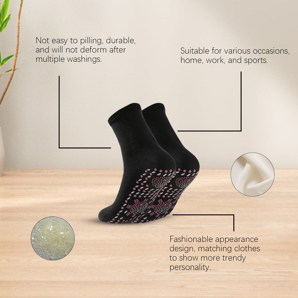 Chaussettes de massage auto-chauffantes pour le corps et les pieds, douces pour la peau